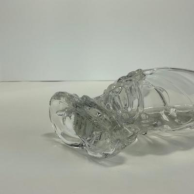 -168- HEISEY | Crystal Chanticleer Rooster Vase
