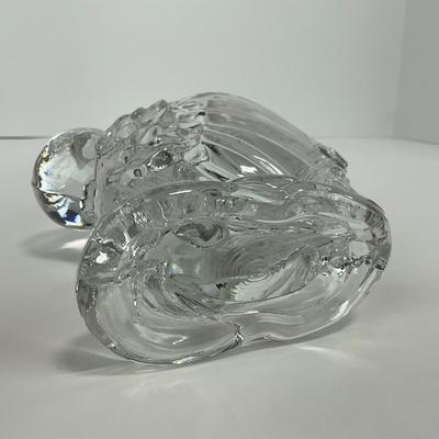 -168- HEISEY | Crystal Chanticleer Rooster Vase