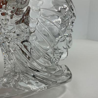 -168- HEISEY | Crystal Chanticleer Rooster Vase