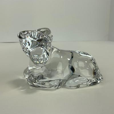 -170- BACCARAT | Crystal Zodiac Cow/Ox Figure | Marked