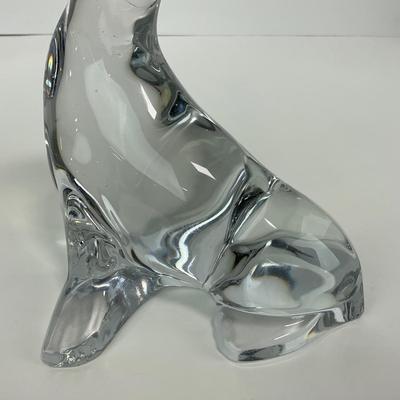 -178- VIKING | Clear Glass Seal Balancing Ball Candle Holder