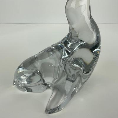 -178- VIKING | Clear Glass Seal Balancing Ball Candle Holder