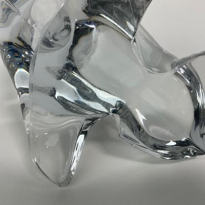 -178- VIKING | Clear Glass Seal Balancing Ball Candle Holder