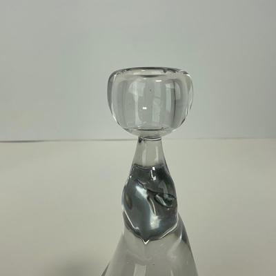 -178- VIKING | Clear Glass Seal Balancing Ball Candle Holder