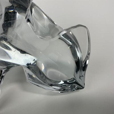 -178- VIKING | Clear Glass Seal Balancing Ball Candle Holder