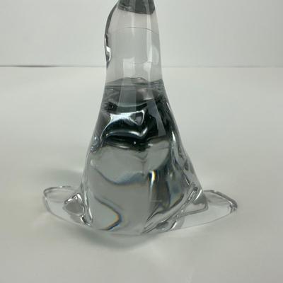 -178- VIKING | Clear Glass Seal Balancing Ball Candle Holder