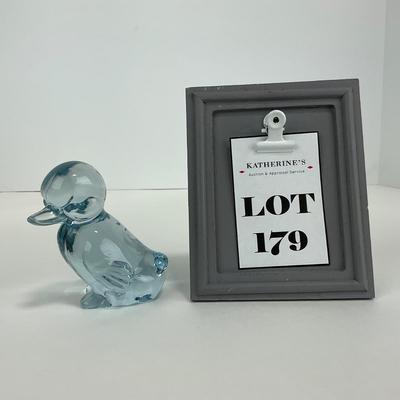 -179- FENTON | Light Blue Duckling | Marked