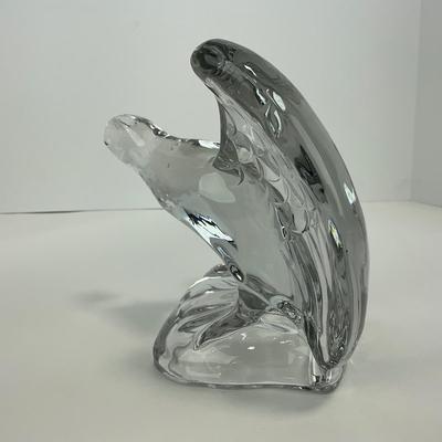 -185- CAMBRIDGE | Clear Glass Eagle Bookend
