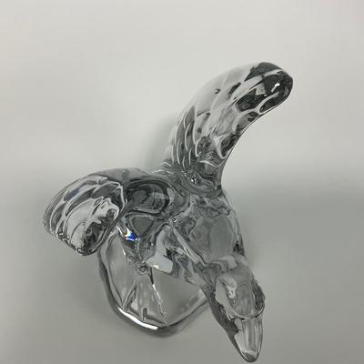 -185- CAMBRIDGE | Clear Glass Eagle Bookend