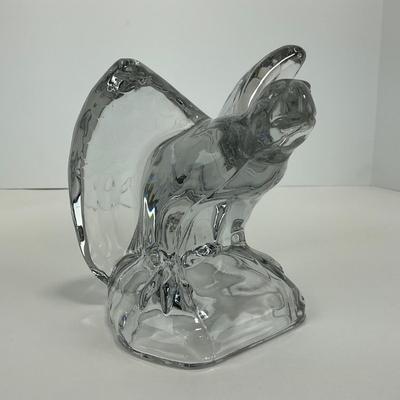 -185- CAMBRIDGE | Clear Glass Eagle Bookend