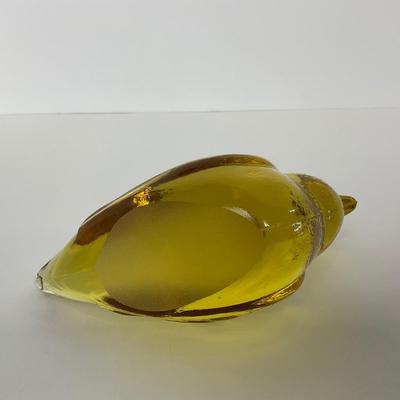-186- HEISEY | By Imperial Sunshine Yellow Momma Wood Duck & Ducklings | Marked