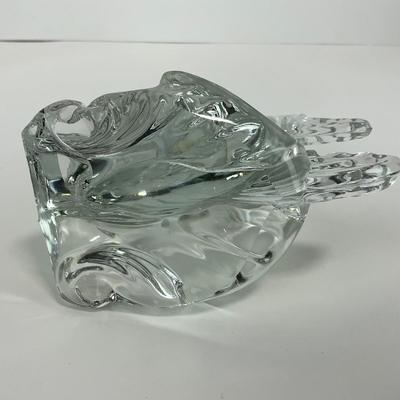 -187- HEISEY | Clear Glass Angel Fish Bookend