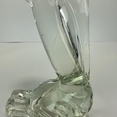 -188- PADEN CITY | Clear Glass Pelican Figure