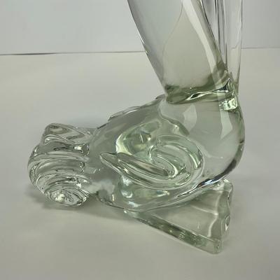 -188- PADEN CITY | Clear Glass Pelican Figure