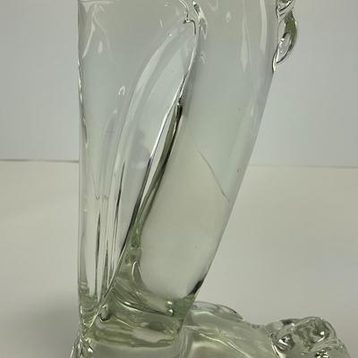 -188- PADEN CITY | Clear Glass Pelican Figure