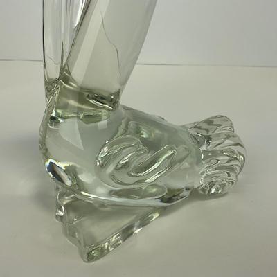 -188- PADEN CITY | Clear Glass Pelican Figure