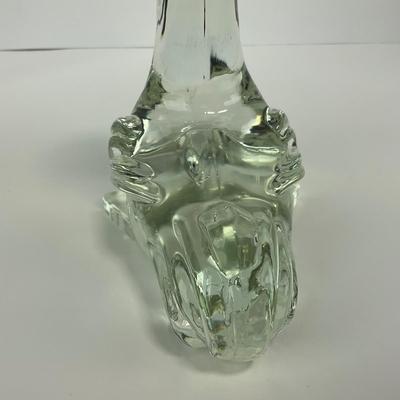 -188- PADEN CITY | Clear Glass Pelican Figure