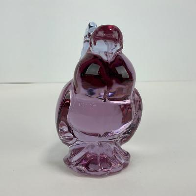-191- HEISEY | By Imperial Lavender Ice Hen Figure | Marked