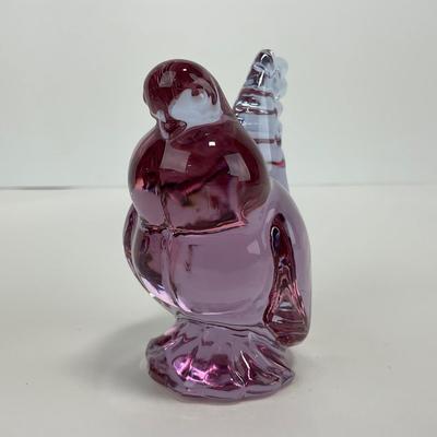 -191- HEISEY | By Imperial Lavender Ice Hen Figure | Marked