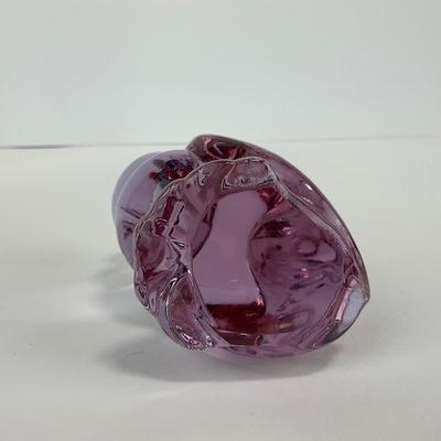 -191- HEISEY | By Imperial Lavender Ice Hen Figure | Marked