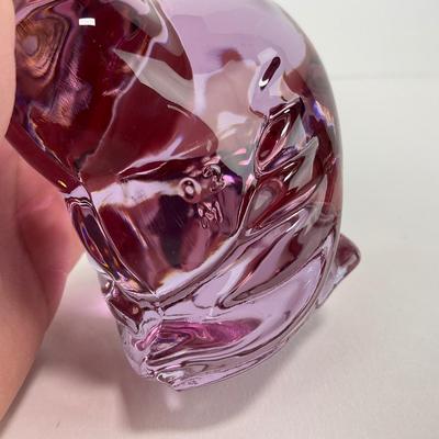-191- HEISEY | By Imperial Lavender Ice Hen Figure | Marked