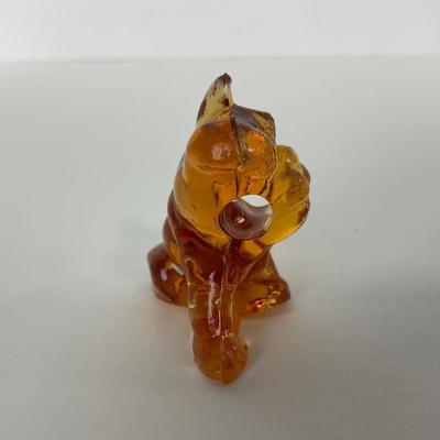 -195- IMPERIAL | Yellow Iridescent Bulldog | Small Amber Bulldog | Marked