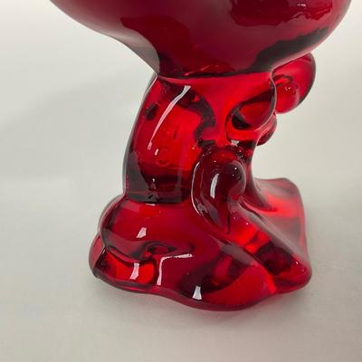 -196- HEISEY | By Dalzell Ruby Red Mallards Marked | Set Of Three