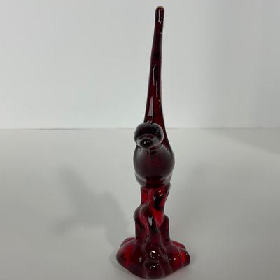 -196- HEISEY | By Dalzell Ruby Red Mallards Marked | Set Of Three