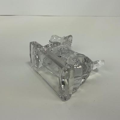 -199- HEISEY | Clear Glass Crystal Scottish Terrier Dog Figure