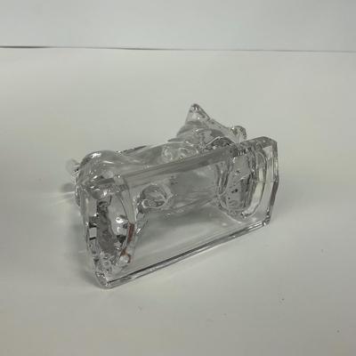 -199- HEISEY | Clear Glass Crystal Scottish Terrier Dog Figure