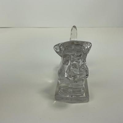 -199- HEISEY | Clear Glass Crystal Scottish Terrier Dog Figure