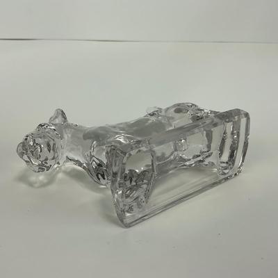 -199- HEISEY | Clear Glass Crystal Scottish Terrier Dog Figure