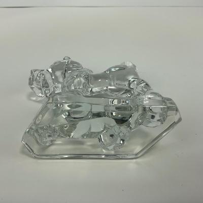 -200- HEISEY | Fenton Clear Glass Plug Horse Figure