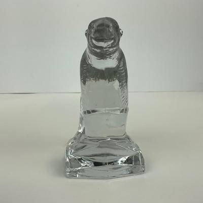 -201- SUMMIT ART | Clear Glass Crystal Polar Bear Figure