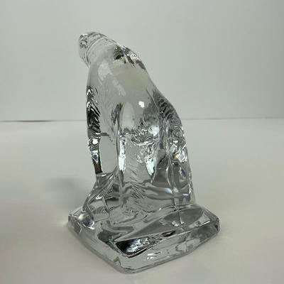 -201- SUMMIT ART | Clear Glass Crystal Polar Bear Figure