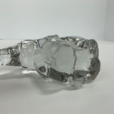 -204- HEISEY | Clear Glass Elephant Figure