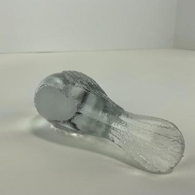 -206- FENTON | Clear Glass Cardinal Bird Figure