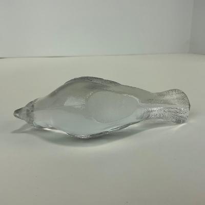 -206- FENTON | Clear Glass Cardinal Bird Figure
