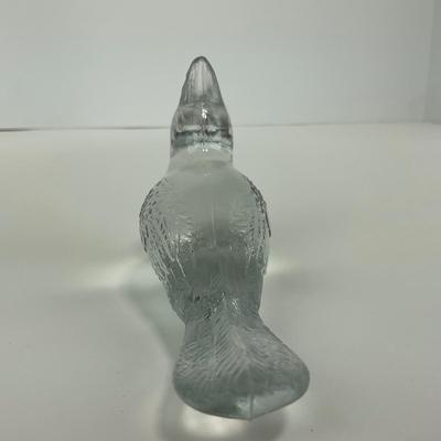 -206- FENTON | Clear Glass Cardinal Bird Figure