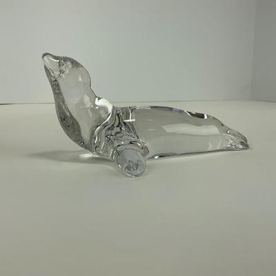 -209- VILLEROY & BOCH | Clear Glass Seal Figure | Marked
