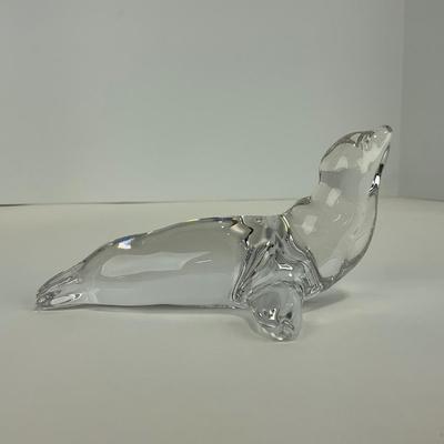 -209- VILLEROY & BOCH | Clear Glass Seal Figure | Marked