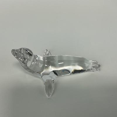 -209- VILLEROY & BOCH | Clear Glass Seal Figure | Marked