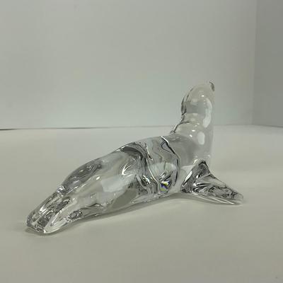 -209- VILLEROY & BOCH | Clear Glass Seal Figure | Marked