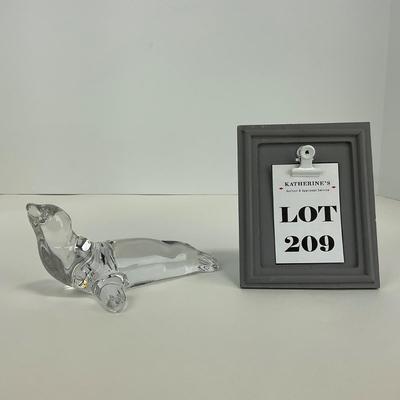 -209- VILLEROY & BOCH | Clear Glass Seal Figure | Marked