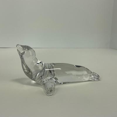 -209- VILLEROY & BOCH | Clear Glass Seal Figure | Marked