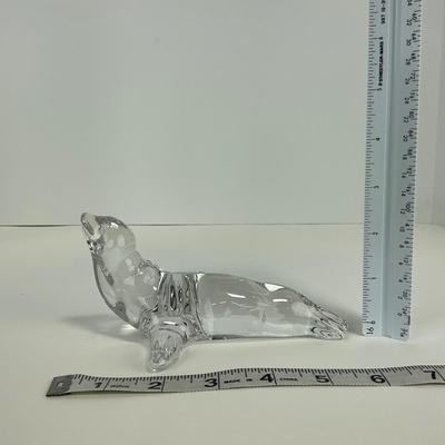 -209- VILLEROY & BOCH | Clear Glass Seal Figure | Marked
