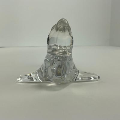 -209- VILLEROY & BOCH | Clear Glass Seal Figure | Marked