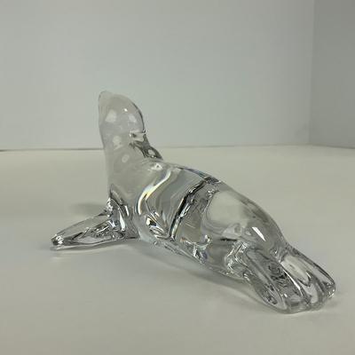 -209- VILLEROY & BOCH | Clear Glass Seal Figure | Marked
