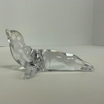 -209- VILLEROY & BOCH | Clear Glass Seal Figure | Marked