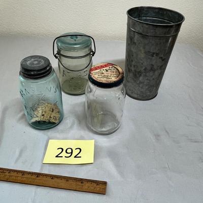 Vintage jars & other